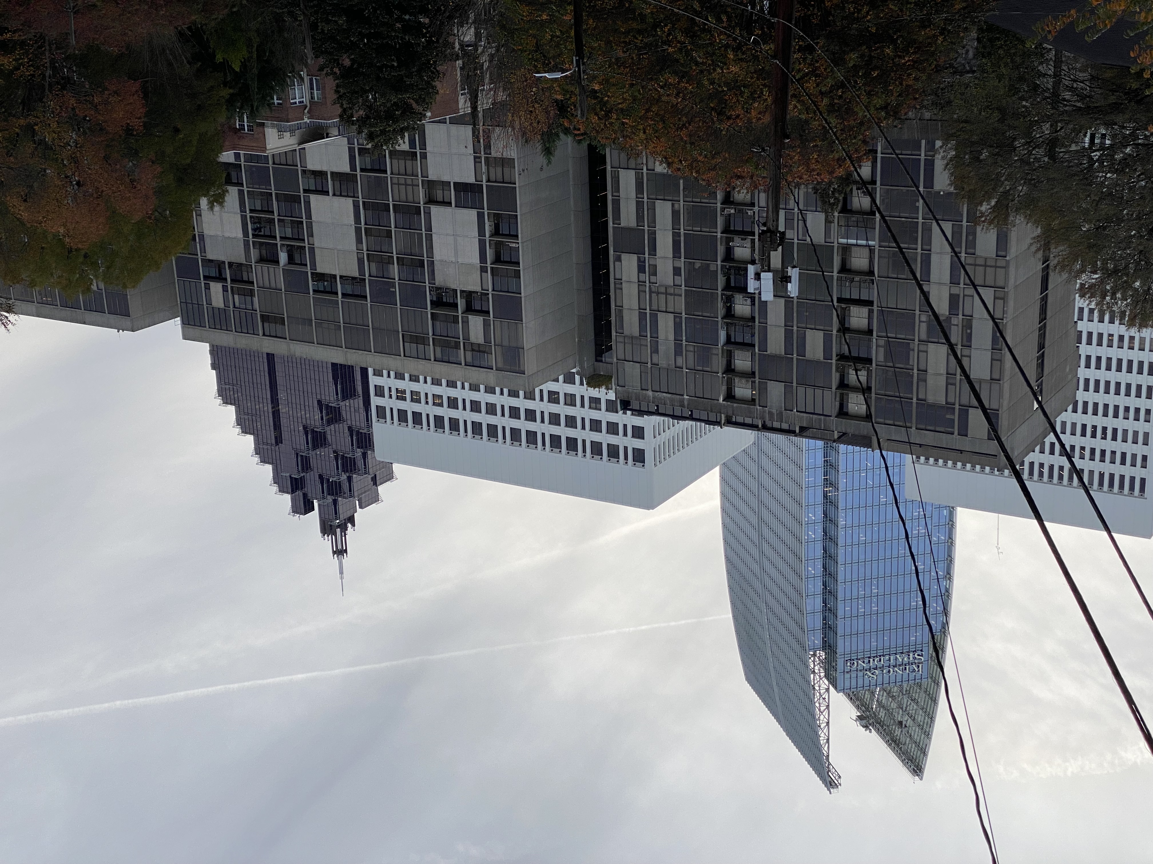 A photo of a large Brutalist building.